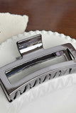 Metallic Bow Star Rectangle Hair Clip