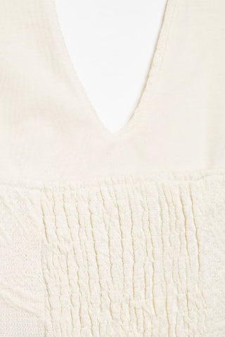 Double Button Detail Halter Tank Top