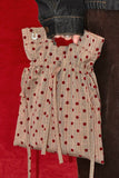 Polka Dot Plaid Drawstring Bucket Bag