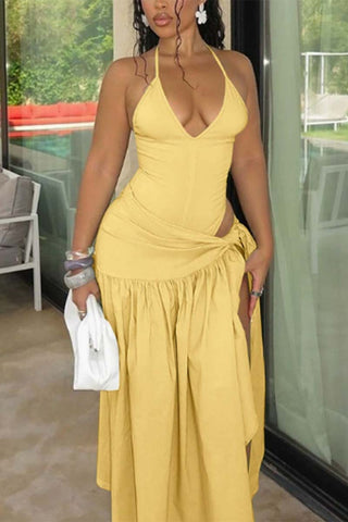 Elegant Wrap Skirt Set