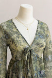 Floral V-Neck Long Sleeve T-Shirt