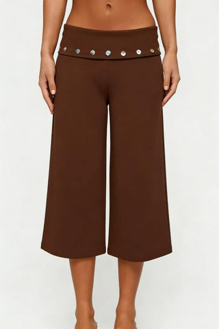 Decorative Button Pants