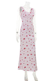 Floral Square Neck Skirt Set