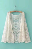 Open-Front Lace Blouse