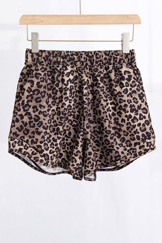 Elastic-Waist Casual Shorts