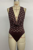 Polka Dot V-Neck Bodysuit