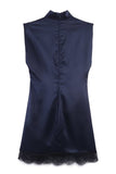 Sleeveless High-Neck Casual Dress