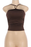 Halter Bodycon Sleeveless Top