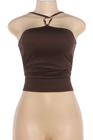 Halter Bodycon Sleeveless Top