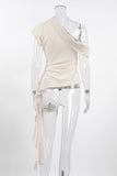 Draped Asymmetric Tank Top