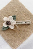 Floral Lace Ruffle Hair Clip