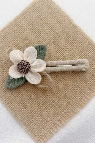 Floral Lace Ruffle Hair Clip