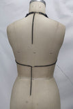 Beaded Halter Chain-Link Tank