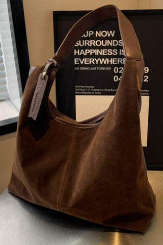 Slouchy Suede Hobo Shoulder Bag