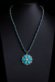 Turquoise Pendant Layered Necklace