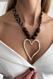 Animal Print Scarf Necklace