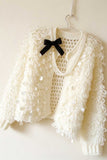 Textured Loop Knit Open Front Cardigan