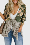 Floral Tie-Front Blouse