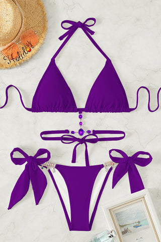 Bow-Detail Bikini Set