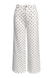 Polka Dot High-Waist Straight Jeans