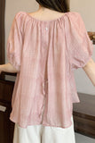 Flowy Puff-Sleeve Blouse