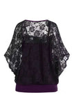 Floral Lace V-Neck Blouse