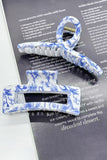 Floral Bow Claw Clip
