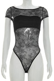 Asymmetrical Skirt Set with Lace Detail