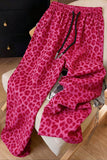 Drawstring Leopard Casual Pants