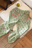 Floral Pocket Casual Pants
