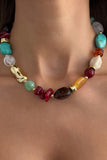 Mixed-Shape Beaded Collar Necklace