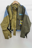Patchwork Utility Cargo Jacket