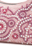 Pearl Beaded Hobo Bag