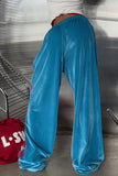 Striped Side Wide-Leg Sweatpants