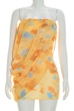 Wrap Ruched Mini Dress