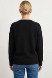 Fish Intarsia Crew Neck Knit Sweater