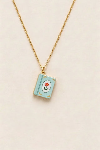 Mini Book Pendant Necklace