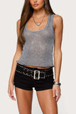 Sequin Bodycon Tank Top