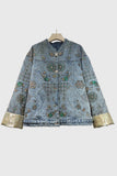 Floral Sequin Denim Jacket
