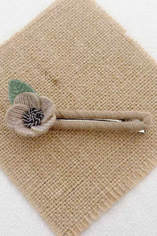 Floral Lace Ruffle Hair Clip