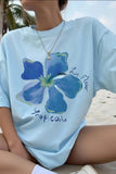 Graphic Floral Printed T-Shirt