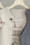 Asymmetrical Buckle-Front Vest