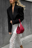 Pinstripe Cropped Blazer