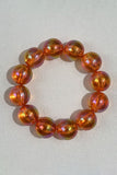 Iridescent Bead and Translucent Resin Bangle