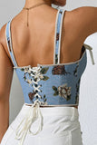 Floral Bow Strap Cami
