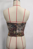 Animal Print Ruched Sweetheart Tube Top