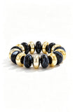 Mixed Stone and Bead Stretch Bracelet