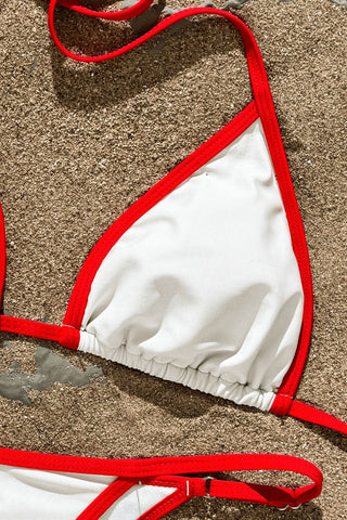 Graphic Short Sleeve Bikini Set