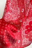 Paisley Print Satin Finish Square Scarf