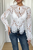 Elegant Eyelet Lace Blouse